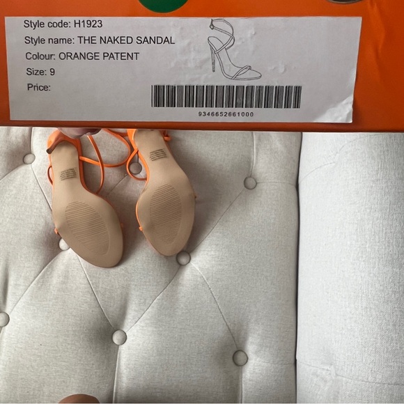 Billini NIB orange patent heels size 9 - Picture 5 of 6